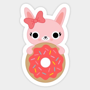 Donut Bunny Sticker